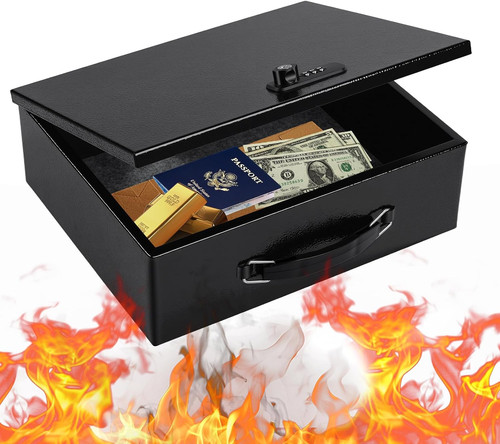 Fireproof safe lock box metal - fireproof,
